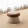 Taburete de Hongo, Taburete Pequeño para Uso Doméstico, Taburete Bajo, Taburete para Cambiarse los Zapatos de Madera Maciza, Taburete para Sentarse en Sala de Estar Balcón, Taburete para Sofá, Taburete Redondo, Taburete para Niños