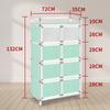 Gabinete de cocina para el hogar, gabinete de almacenamiento multicapa, aparador de aleación de aluminio, armario simple, gabinete de almacenamiento pequeño para casa de alquiler