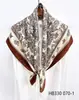 Lenço Estampado Flor de Caju Flor de Planta Retrô Coreano Xale Elegante e Fashion de Alta Qualidade para Mulheres Personalização