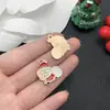 Pingente de Natal Misturado 50 Ligas Gota de Óleo DIY Alce Sino Boneco de Neve Bengala Pulseira Brincos Acessórios