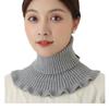 Pañuelo para la cabeza, Cuello falso, Cuello falso versátil para mujer, Cuello de cuello alto de lana multifuncional para otoño e invierno, Cuello de muñeca decorativo de moda