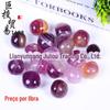 Pedra Rolada de Fluorita Roxa Natural Ornamento Decorativo, Fluorita Fluorita Arco-Íris Pedra Difusora de Aroma, Pedra de Mineração Infantil