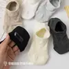 Calcetines de Algodón Puro para Mujer, Estilo Delgado de Verano, Antideslizantes, Invisibles, de Malla, Corte Bajo Invisible, Calcetines de Algodón para Mujer