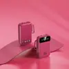 Mini Batería Portátil Transfronteriza 10000mAh Compartida con Cable, Batería Portátil Compacta, Logo de Regalo del Fabricante