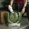 Bolsas de papel DuPont personalizadas con impresión de logo, producción acelerada, bolsas de mano estilo retro, hechas a medida para ferias comerciales, publicidad y como bolsas de compras ecológicas