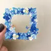 55 Peças de Adesivos de Espelho Florais Retrô, Materiais Decorativos para Diários DIY, Copos de Água e Capas de Celular, Colagem à Prova d'Água