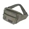 Bolsa Transversal de Obra Multi-Camadas Tendência e Simples, Bolsa de Cintura Masculina Casual Resistente ao Desgaste para Armazenamento, Bolsa de Peito de Lona para Uso Externo