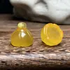 Atacado do Fabricante Pingente de Semente de Lótus Aventurina Xinjiang Jade Branco Acessórios de Joias Semente de Lótus E18