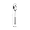 Espátula de Acero Inoxidable 201 Juego de Utensilios de Cocina Espátula para Cocinar Espátula Engrosada Colador de Cocina Anillo de Ping Pong Cuchara con Mango Plano