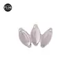 Aleación de Titanio F136 Tres Ojos de Caballo Boca de 0.9 Dientes Piedra Natural Incrustada Joyería para Perforación Clavo de Labio Clavo de Hueso de Oreja Salida de Fábrica