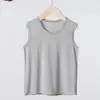 Colete Infantil de Modal Camiseta Regata para Meninos Verão Seda Gelada Meninos Jovens Meninas Roupa Íntima para Bebê