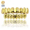 Rejillas Dentales Doradas de Amazon Europeas y Americanas, Juegos Superiores e Inferiores, Rejillas Dentales Hiphop Hip-Hop Más Vendidas, Rejillas Dentales Brillantes Transfronterizas al por Mayor