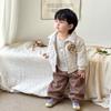 Ropa infantil de calidad Young Wo para niños abrigo de invierno versión coreana de algodón cálido acolchado de algodón exterior ropa de moda para bebé niños al por mayor