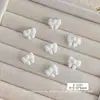 Dopamina Estilo Fofo Forma de Feijão Arte de Unha Especial Flock Dourado Patinha de Gato Resina de Cor Sólida 3D Pedras de Strass Decorações de Unha DIY