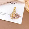 Pingente Cisne Colorido Design de Nicho Acessórios para Mulheres Ins Luxo Acessível Moda Venda Quente Não Desbota Acessórios de Colar para Mulheres