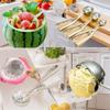 Cuchara para Sandía de Acero Inoxidable, Cuchara para Helado de Acero Inoxidable, Cuchara Medidora, Cuchara para Helado, Cuchara para Fruta