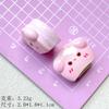 Sanduíche de pão de cachorro resina acessórios creme cola diy grampo de cabelo capa de telefone geladeira pingente materiais decorativos atacado