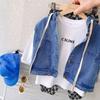 Camiseta Infantil 100% Algodão Manga Longa Outono Menino Bonito Estampa de Letras Roupa de Baixo para Bebê Roupa Infantil Outono e Primavera