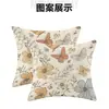 Almofada decorativa floral com folhas estilo nórdico transfronteiriça, almofada de alta qualidade para decoração de casa, fronha popular, direto da fábrica
