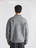 También Parada 2026 Vacaciones de Otoño Conjunto de Dos Piezas Suéter Cardigan para Hombre Perezoso Tejido Pesado Ropa Exterior Suéter Chaqueta de Tacto de Alta Gama