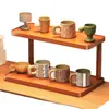 Estante de Almacenamiento de Escritorio Estante para Guardar Tazas Encimera de Mesa de Comedor Estación de Trabajo Vaso para Agua Taza de Café Juego de Té Mesa Soporte para Tazas Pequeñas