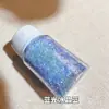 Brilho sonhador de início de verão super fino 0,1 mm glitter para nail art areia movediça cânhamo movediço material de cola de gota areia fina acrílico pó de cebola