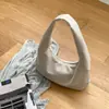 Nova Moda Bolsa de Um Ombro Feminina Estilo Coreano Nicho Versátil para o Dia a Dia Bolsa de Mão Simples Couro PU Macio Bolsa de Axila Bolinho Feminina