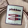 Nuevo Clip de Guisante Estilo Coreano Clip Sencillo con Forma de Corazón para Flequillo Lateral Infantil Accesorio para el Cabello Hecho a Mano para Niñas