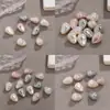 Color Sencillo Moda de Gama Alta Forma Especial Agujero Pasante Gotas de Agua Perla de Imitación de Agua de Mar Accesorios para Collares de Cuentas DIY
