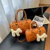 2025 Nova Moda Casual Casual Estampada Desenho Animado Grande Capacidade Bolsa de Ombro Transversal Bolsa de Mão Bolsa Boston Mulheres