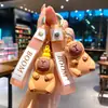 Celebridad de Internet Caricatura Capibara Llavero Colgante Muñeca Decoración de Bolso Máquina de Garra Regalo Pequeño Venta al por Mayor