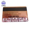 Tarjeta de visita de recuerdo de metal tallado Fabricante de medallas conmemorativas de Shenzhen producción de tarjetas de oro y plata logo de corrosión Tarjeta de Oro
