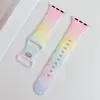 Correa de Silicona con Estampado de Purpurina Dopamina Compatible con Apple Watch 9 10 11ª Generación iWatch Ultra Correa de Muñeca