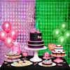 Cortina de Chuveiro de Laser Quadrada Transfronteiriça 1*2m Adereços de Decoração de Fundo de Casamento Adereços de Celebração de Festa e Festival Cortina Quadrada