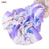 Nova moda folha de ginkgo impresso fino respirável chiffon das mulheres lenço de seda decoração de viagem protetor solar xale lote