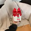 Bolsa Infantil Linda Princesa Lazo Bolso Cubo Niña Moda Bolso Cruzado Niña Bebé Monedero de Mano