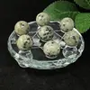 Placa de matriz de siete estrellas de bola de cristal de piedra natural transfronteriza adornos de feng shui logo de mineral de piedra original pulido adornos para el hogar sala de estar porche