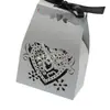 Amazon comercio exterior transfronterizo al contado caja de dulces de boda hueca con láser caja de dulces de boda con láser caja de dulces portátil