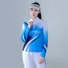 Ropa Nueva de Primavera y Verano con Cuello Alto para Danza Cuadrada, Conjunto de Ejercicio en Grupo Danza del Paso Fantasma, Conjunto de Baile Fitness Jiamusi