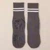 Calcetines de Yoga para Mujer, Calcetines de Algodón Antideslizantes de Silicona para Pilates, de Media Pantorrilla, Fabricante de Calcetines Deportivos Anti-Pilling para Fitness en Interiores, Personalizables