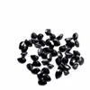 Cabochões de espinélio preto natural, redondos, ovais, em formato de pera, formato marquise, vários tamanhos, pedras soltas para cravação, atacado do fabricante