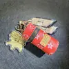 2027 Año Zodiacal de la Oveja Llavero Sobre Rojo Oveja Oveja Obtener Agua de la Fortuna Cubo Bolsa Tener Dinero Para Gastar Colgante Pequeño Personalizado