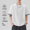 Camiseta de Manga Corta con Cuello Redondo de Algodón Nube Amigable con la Piel Nueva para Hombre Verano 2026