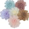 Accesorios de Flor de Rosa Seca Original de 13 cm Malla de Tela Estéreo Flor Grande Tocados Franceses Broches para Ropa Accesorios