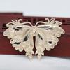 Yiwu Golden Ray retención de color polilla Nao'e DIY se puede incrustar con punto de goteo de aceite mariposa esmeralda flor grande accesorios de horquilla B2437