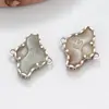 Anel duplo de prata esterlina S925 acessórios de moeda da sorte vintage fosco dupla face material de miçangas DIY feito à mão joias atacado