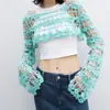 Nuevo Cubre-traje de Ganchillo Hecho a Mano para Mujer, Casual, Súper Corto, con Malla Protectora Solar, Primavera/Verano 2026 Europeo y Americano