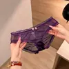 Ventas Directas de Fábrica Superventas Transfronterizo Encaje de Deseo Puro Calzones Sexy Malla Lazo Sin Rastro Cintura Baja Hilo Dental para Mujer