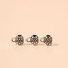 Hebilla de plata de Xizang colgante de collar hecho a mano diy aleación tendencia retro joyería cuerda de pulsera agujero para colgar cuentas de plata antiguas venta al por mayor
