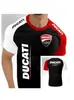 2025 Europeo y Americano Transfronterizo Amazon Nueva Ropa de Hombre Harley Motocicleta Impresión Digital 3D Holgada Cuello Redondo Manga Corta Camiseta